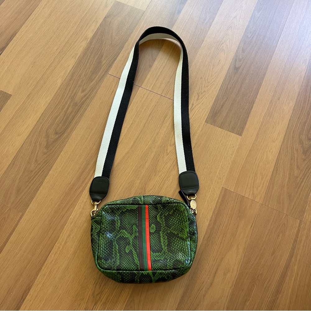 CLARE V MIDI SAC AND CROSSBODY STRAP